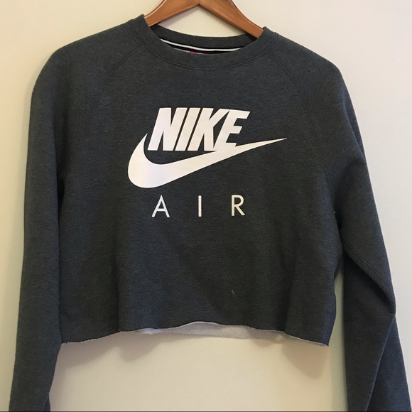 Nike Tops - Nike air diy cropped crew neck